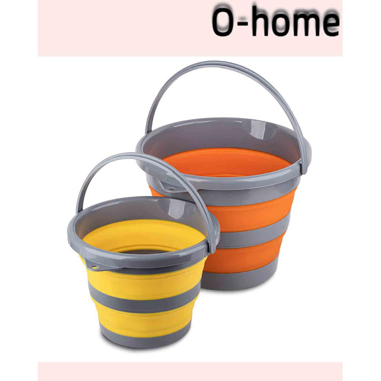 Gracie Oaks Collapsible Plastic Bucket Set Wayfair